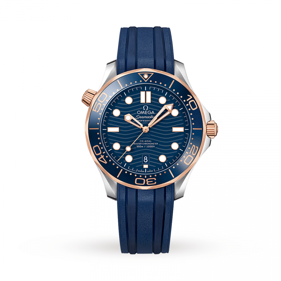 Omega Seamaster Diver 300m Co-axial Master Chronometer Blue 42mm-replica