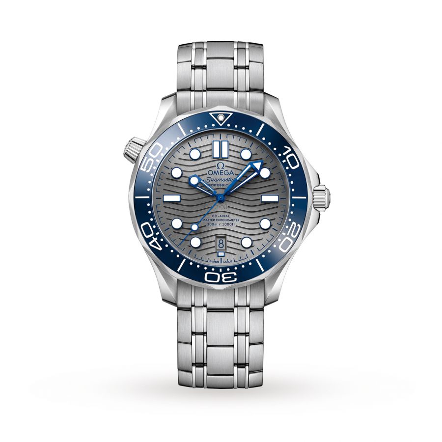Omega Seamaster Diver 300m Co-axial Master Chronometer Blue Grey 42mm-replica