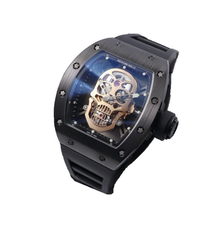 richard mille skull black