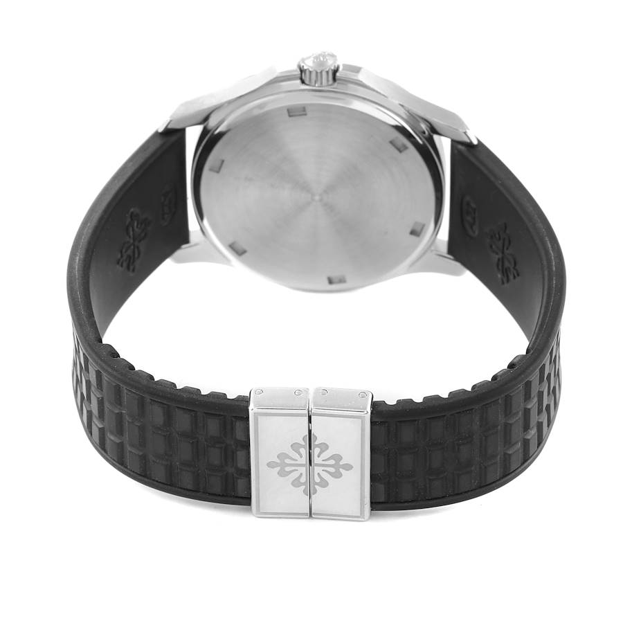 Patek Philippe Aquanaut Steel Black Dial Diamond Ladies Watch 5067-lookalike