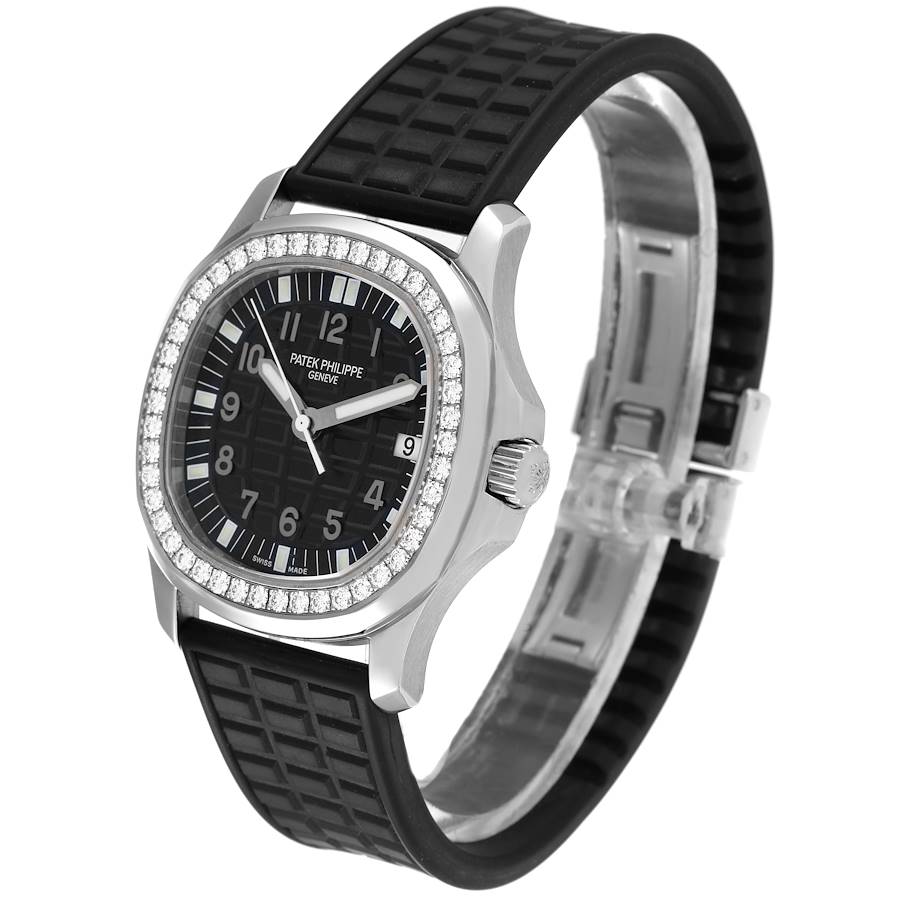Patek Philippe Aquanaut Steel Black Dial Diamond Ladies Watch 5067-fake