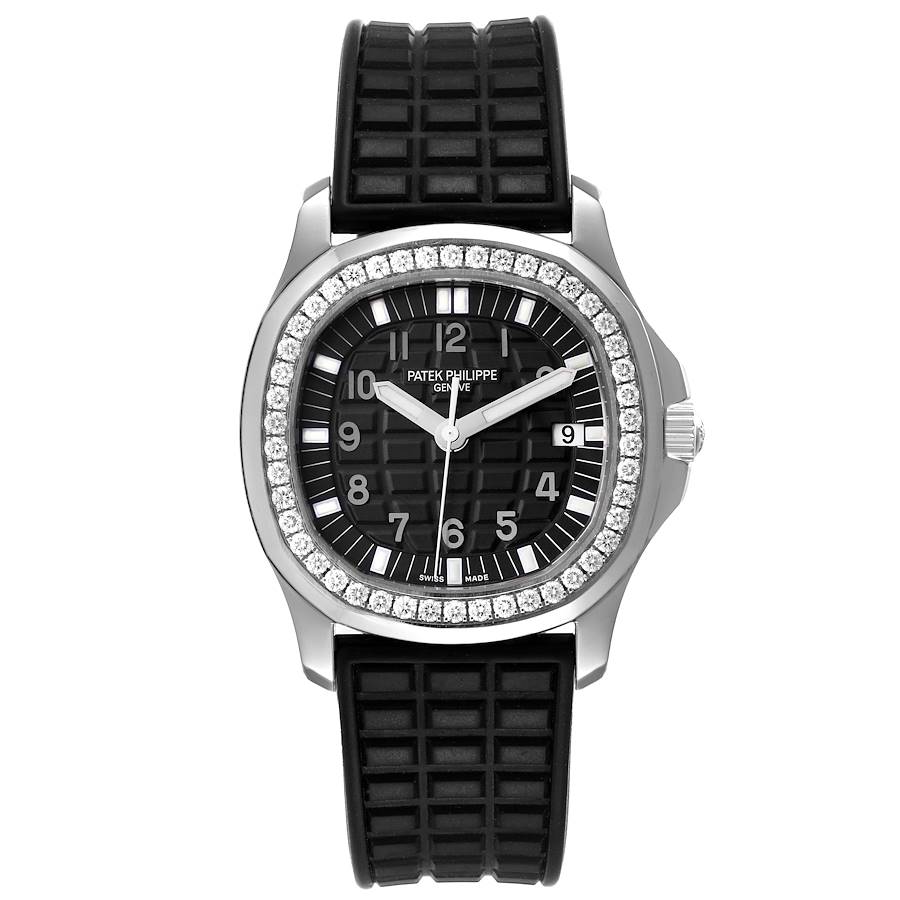 Patek Philippe Aquanaut Steel Black Dial Diamond Ladies Watch 5067-replica