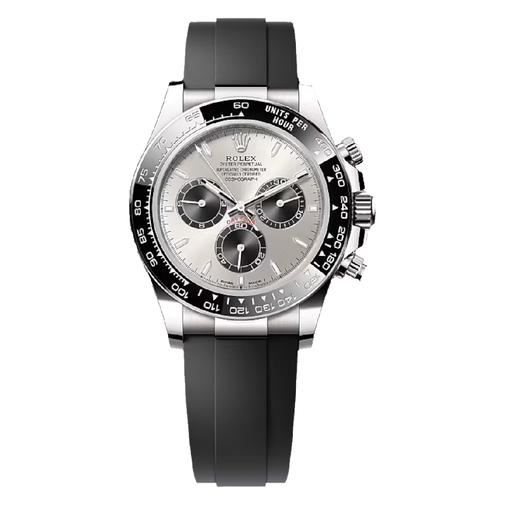 Rolex Cosmograph Daytona 116519LN White Gold With Black Oysterflex-replica